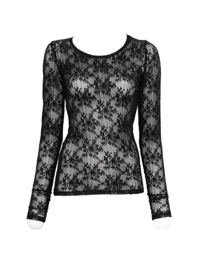 Imperial Lace Top In Black