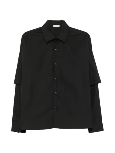 Imperial Layered-sleeve Shirt In Black