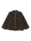Imperial Leopard-print Jacket In Brown