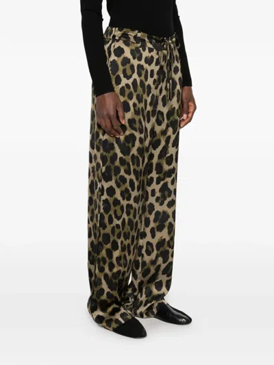 Imperial Leopard-print Wide-leg Trousers In Animal Print