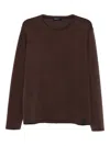Imperial Long-sleeve Cotton T-shirt In Brown