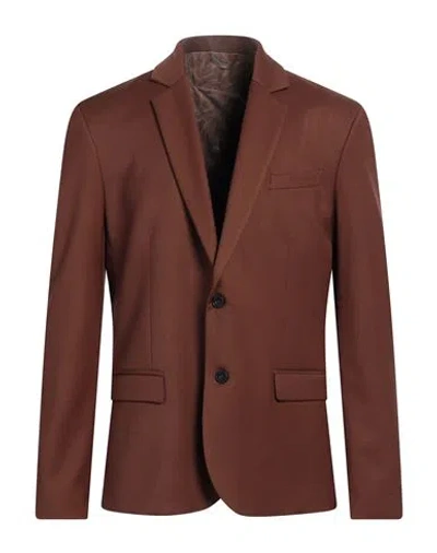 Imperial Man Blazer Brown Size Xl Polyester, Viscose, Elastane