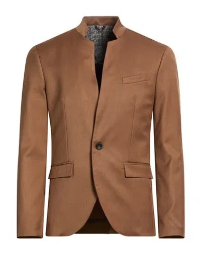 Imperial Man Blazer Brown Size Xxl Polyester, Viscose, Elastane