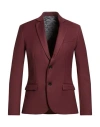 Imperial Man Blazer Burgundy Size S Polyester, Viscose, Elastane In Brown