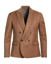 Imperial Man Blazer Camel Size S Polyester, Viscose, Elastane In Brown