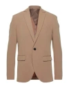Imperial Man Blazer Camel Size Xl Polyester, Viscose, Elastane In Neutral