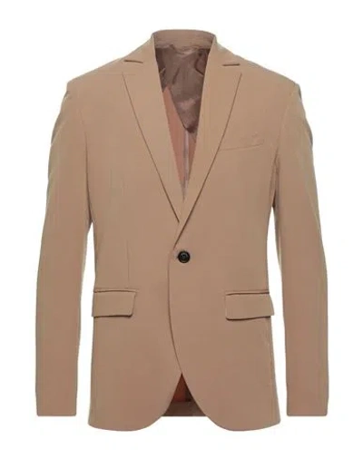 Imperial Man Blazer Camel Size Xl Polyester, Viscose, Elastane In Neutral