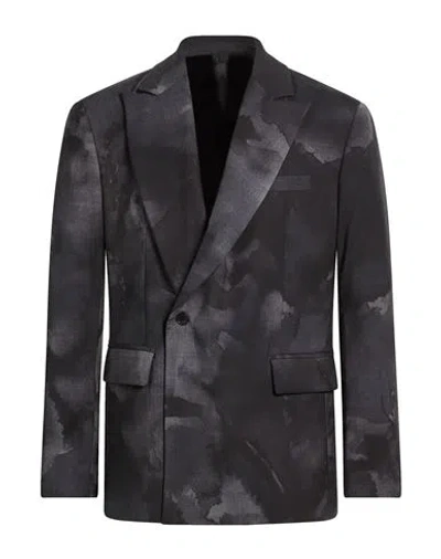 Imperial Man Blazer Charcoal Size L Polyester, Viscose, Elastane In Gray
