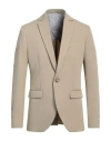 Imperial Man Blazer Khaki Size L Polyester, Viscose, Elastane In Brown