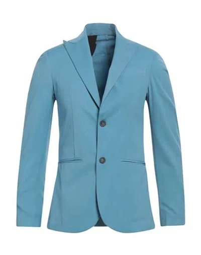 Imperial Man Blazer Light Blue Size L Polyester, Viscose, Elastane