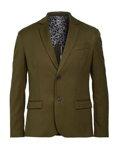 Imperial Man Blazer Military Green Size S Polyester, Viscose, Elastane
