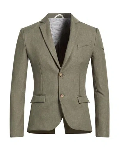 Imperial Man Blazer Military Green Size Xs Polyester