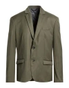Imperial Man Blazer Military Green Size Xxl Polyester, Viscose, Elastane