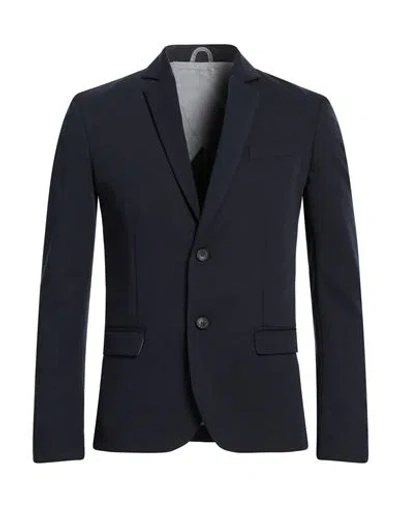 Imperial Man Blazer Navy Size Xxl Polyester, Viscose, Elastane In Navy Blue