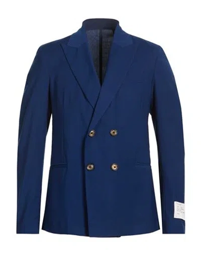 Imperial Man Blazer Navy Size L Polyester, Viscose, Elastane In Blue
