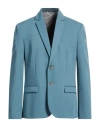 Imperial Man Blazer Slate Blue Size M Polyester, Viscose, Elastane In Multi