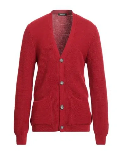 Imperial Man Cardigan Red Size L Wool, Acrylic
