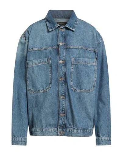 Imperial Man Denim Outerwear Blue Size 38 Cotton