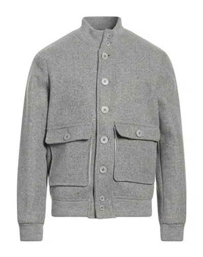 Imperial Man Jacket Grey Size M Polyester, Elastane In Gray
