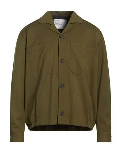 Imperial Man Jacket Military Green Size M Polyester, Viscose, Elastane