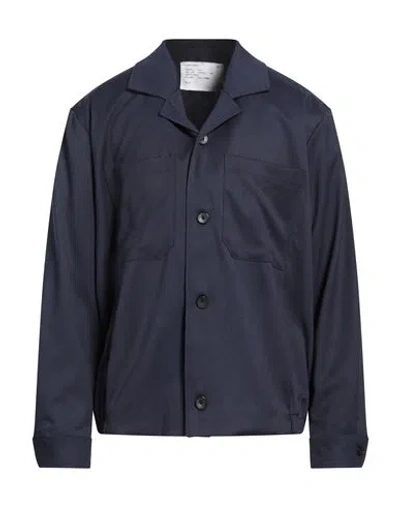 Imperial Man Jacket Navy Size L Polyester, Viscose, Elastane In Blue