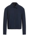 Imperial Man Jacket Navy Size M Polyester, Viscose, Elastane In Blue