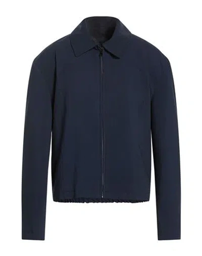 Imperial Man Jacket Navy Size M Polyester, Viscose, Elastane In Blue