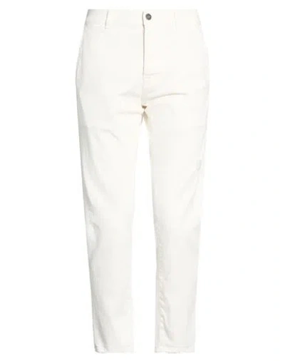 Imperial Man Jeans Off White Size 30 Cotton, Elastane
