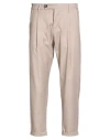 Imperial Man Pants Beige Size 26 Polyester, Viscose, Elastane In Neutral