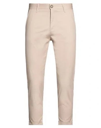 Imperial Man Pants Beige Size 28 Cotton, Elastane In Neutral