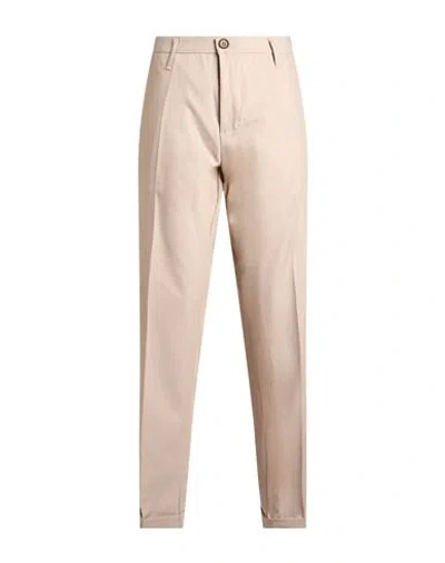 Imperial Man Pants Beige Size 30 Polyester, Viscose, Elastane In Pink
