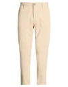 Imperial Man Pants Beige Size 34 Polyester, Viscose, Elastane In Neutral
