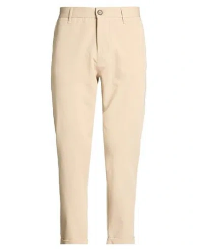 Imperial Man Pants Beige Size 34 Polyester, Viscose, Elastane In Neutral