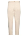 Imperial Man Pants Beige Size 36 Polyester, Viscose, Elastane In Neutral