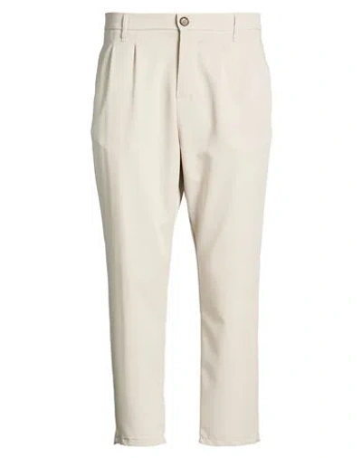 Imperial Man Pants Beige Size 36 Polyester, Viscose, Elastane In Black