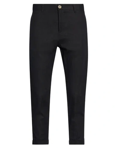 Imperial Man Pants Black Size 26 Linen, Viscose