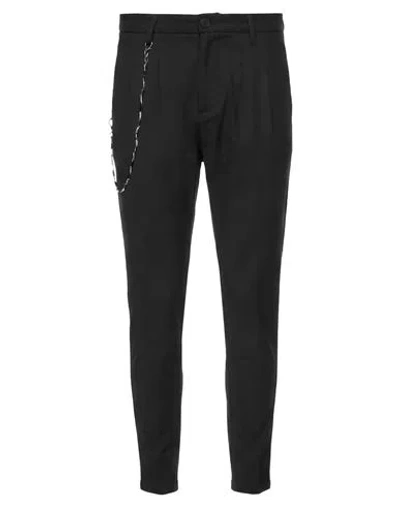 Imperial Man Pants Black Size 30 Polyester, Viscose, Elastane In Multi