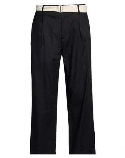 Imperial Man Pants Black Size 32 Viscose, Linen, Cotton, Elastane