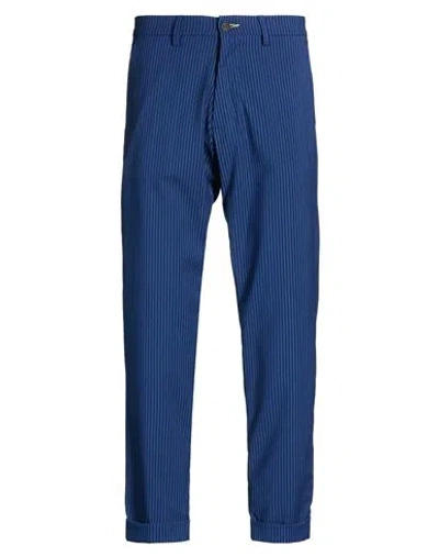 Imperial Man Pants Blue Size 26 Polyester, Viscose, Elastane
