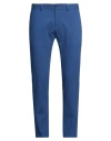 Imperial Man Pants Blue Size 34 Polyester, Viscose, Elastane In Blue