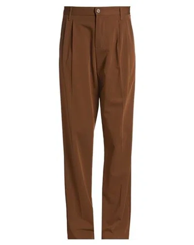 Imperial Man Pants Brown Size 30 Polyester, Viscose, Elastane