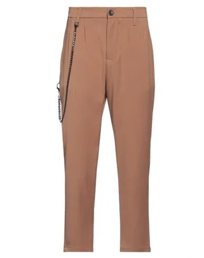 Imperial Man Pants Camel Size 26 Polyester, Viscose, Elastane In Sand