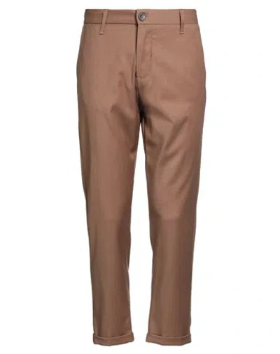 Imperial Man Pants Camel Size 34 Polyester, Viscose, Elastane In Sand