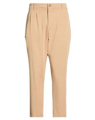 Imperial Man Pants Camel Size 34 Polyester, Viscose, Elastane In Neutral