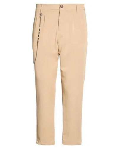 Imperial Man Pants Camel Size 34 Polyester, Viscose, Elastane In Neutral