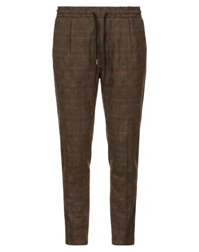 Imperial Man Pants Dark Brown Size S Polyester, Viscose, Elastane In Multi