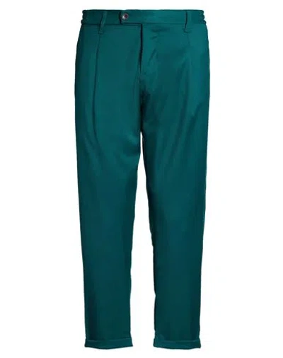 Imperial Man Pants Emerald Green Size 34 Polyester, Viscose, Elastane