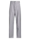 Imperial Man Pants Grey Size 26 Polyester, Viscose, Elastane In Gray