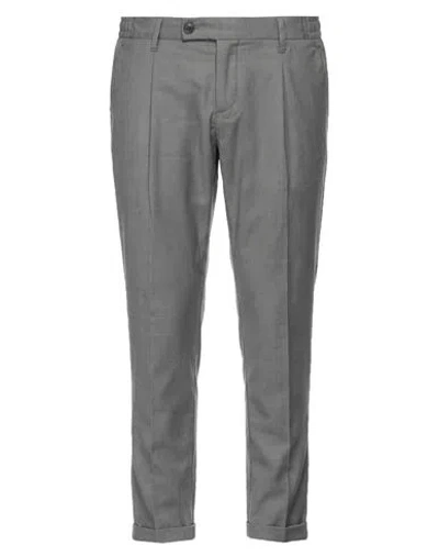 Imperial Man Pants Grey Size 34 Polyester, Viscose, Elastane In Gray