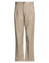 Imperial Man Pants Khaki Size 26 Polyester, Viscose, Elastane In Neutral